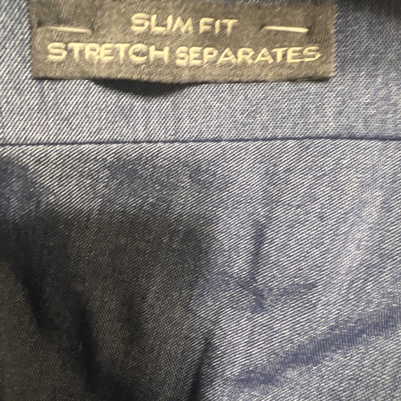 * Wilke Rodriguez Gray Flat Front Straight Leg Dress Suit Pants Size 40x29 - Picture 6 of 7